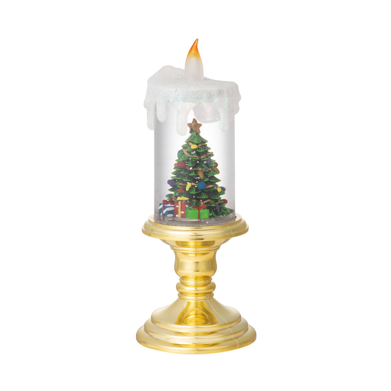 Francfranc Snow Globe Candle Christmas Tree L Gold 日本Francfranc 圣诞树蜡烛灯 L 金色