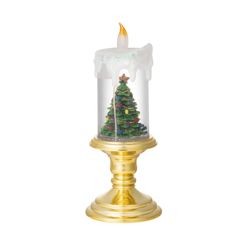 Francfranc Snow Globe Candle Christmas Tree L Gold 日本Francfranc 圣诞树蜡烛灯 L 金色