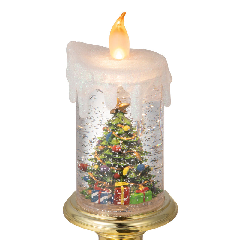 Francfranc Snow Globe Candle Christmas Tree L Gold 日本Francfranc 圣诞树蜡烛灯 L 金色