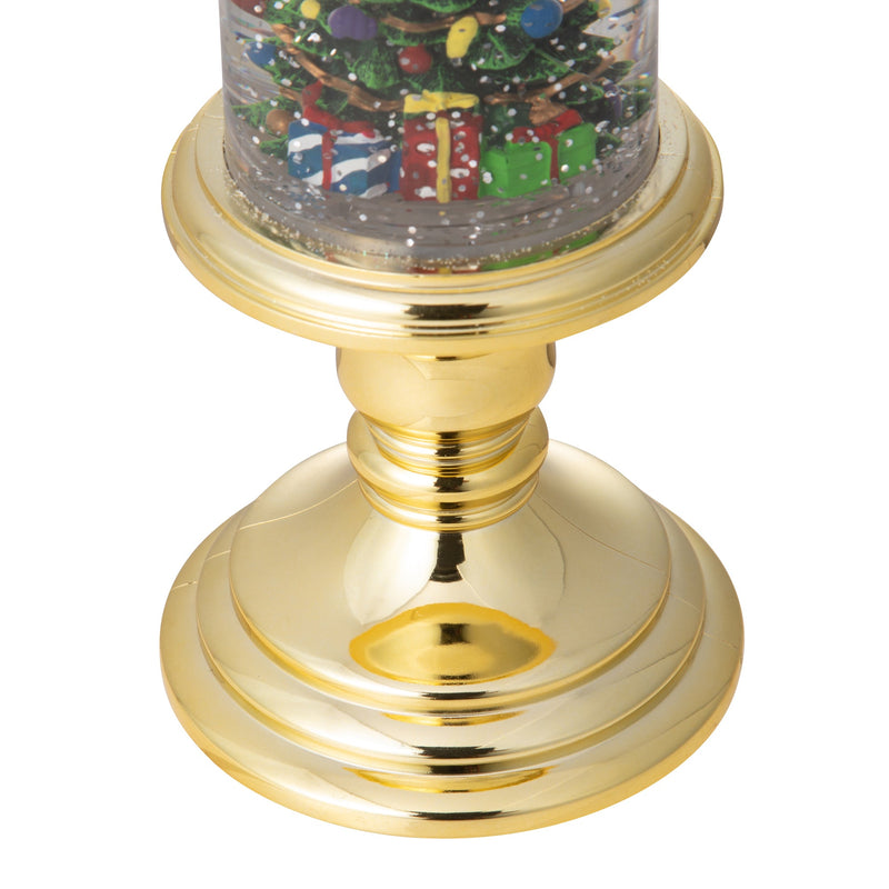 Francfranc Snow Globe Candle Christmas Tree L Gold 日本Francfranc 圣诞树蜡烛灯 L 金色