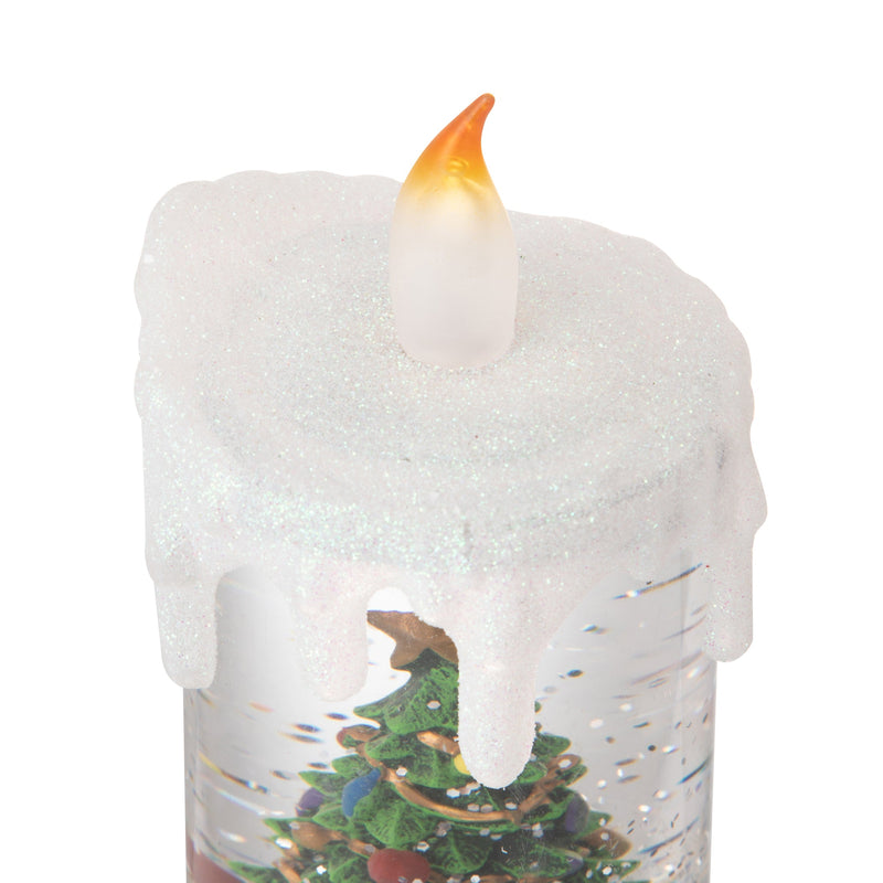 Francfranc Snow Globe Candle Christmas Tree L Gold 日本Francfranc 圣诞树蜡烛灯 L 金色