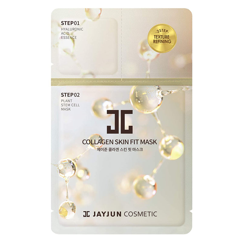 JayJun Collagen Skin Fit Mask 10pcs/box 捷俊 植物干细胞胶原蛋白面膜 (10片/盒)