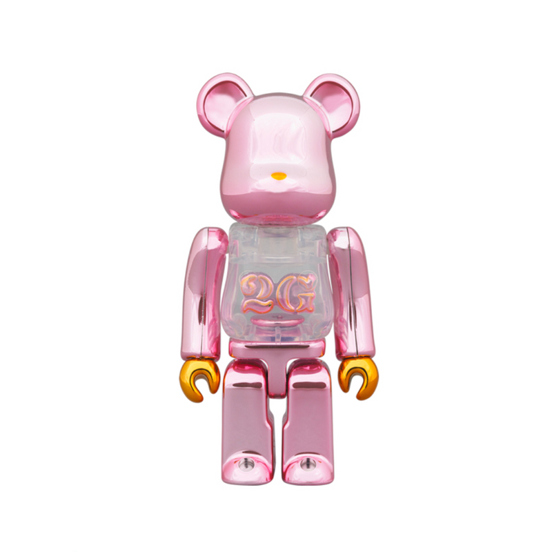 Bearbrick x 2G Pink Gold Chrome 100% & 400% Set Edition 日本