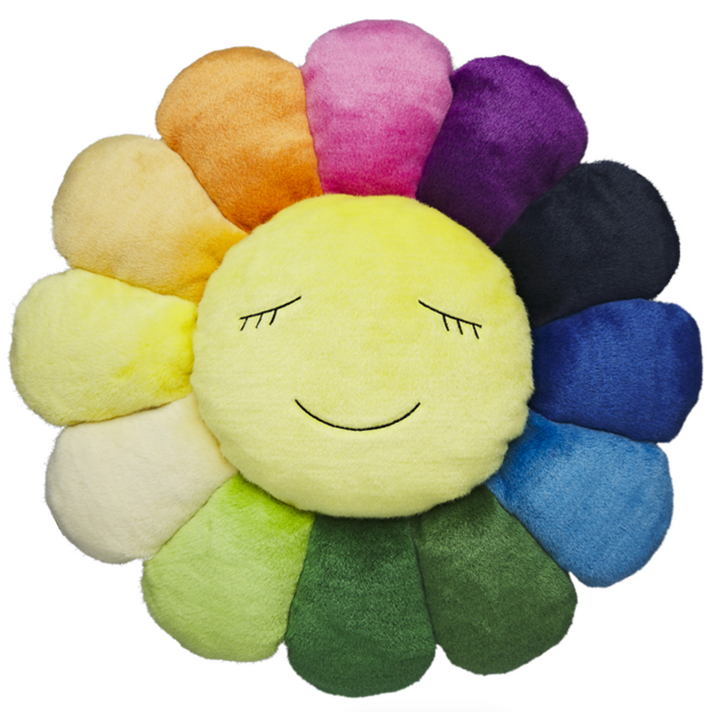 Takashi Murakami Rainbow Cushion Mini 30cm 村上隆 七彩太阳花迷你 ...