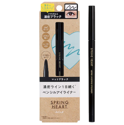 KOJI SPRING HEART Long Lasting Eyeliner (Matte Black) 日本蔻吉持久防暈眼線筆（啞光黑）